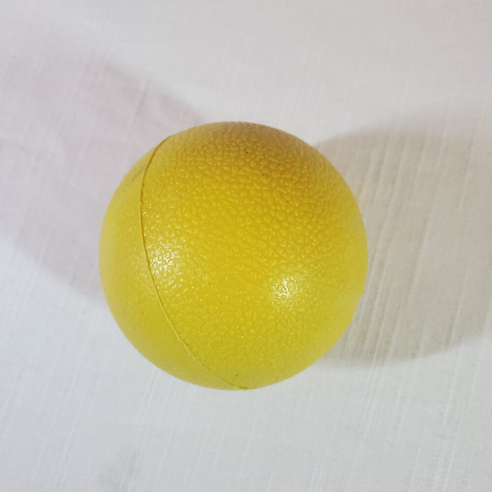 Vintage Yellow Croquet Ball Replacement Backyard Game Lawn Sport